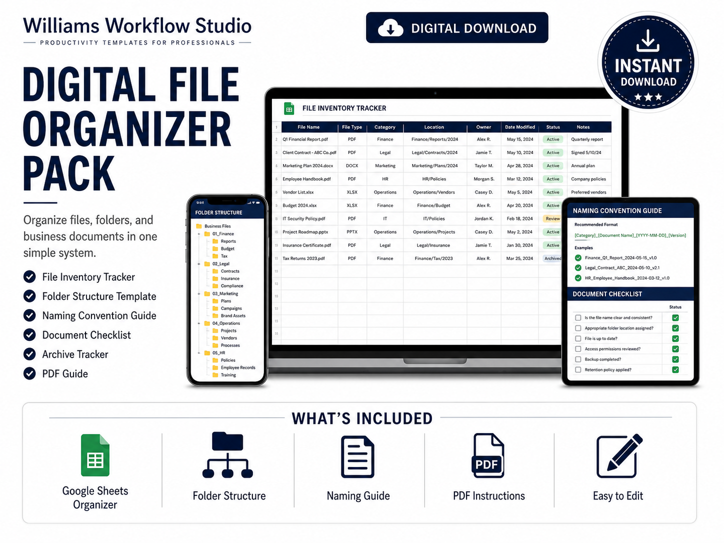 Digital File Organizer Pack